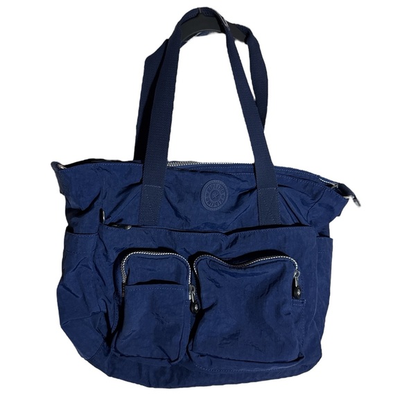 Kipling Sady Bright Blue Tote Shoulder Travel Bag - Picture 1 of 12